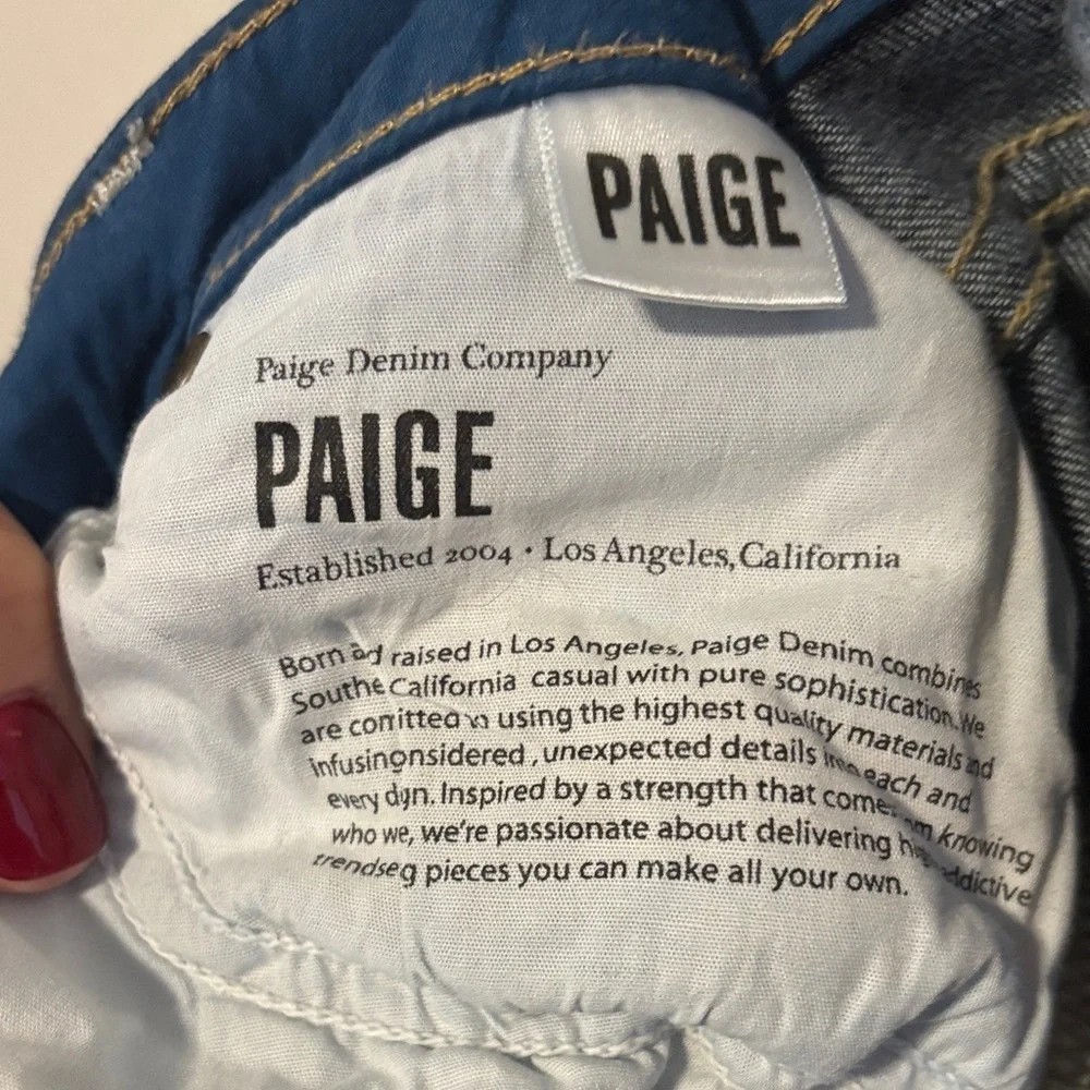 PAIGE Women's low-rise Dark Blue Jimmy Jimmy Skinny Jeans - Picture 4 of 6